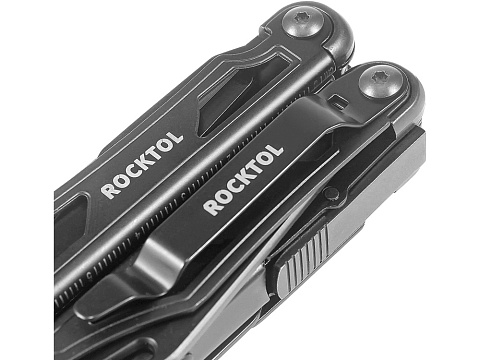 Нож-мультитул Rocktol 12 в 1, кожаный чехол, черный - рис 5.